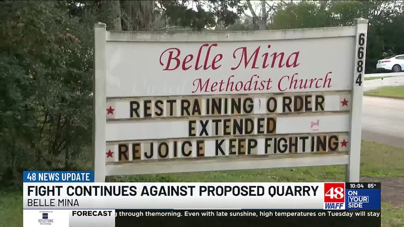 Injunction denied, restraining order vacated in fight against Belle Mina rock quarry