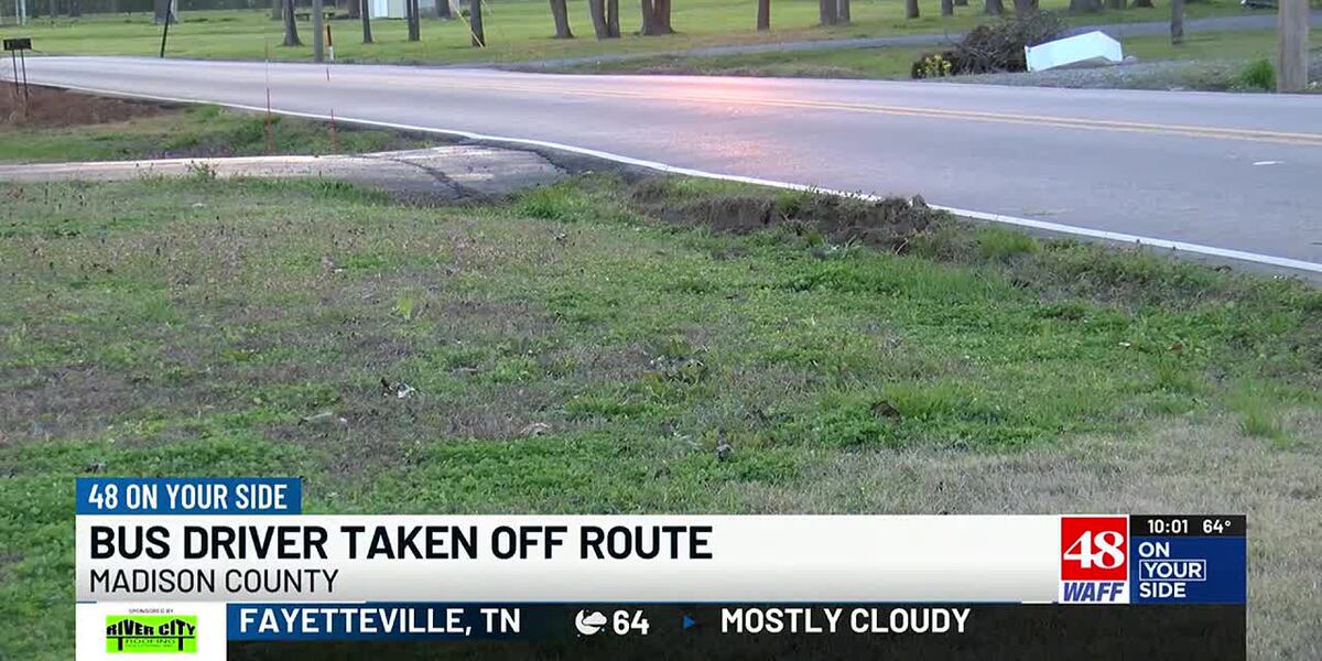 Madison Bus Driver Madison Co. Schools bus driver taken off route after veering off of ...