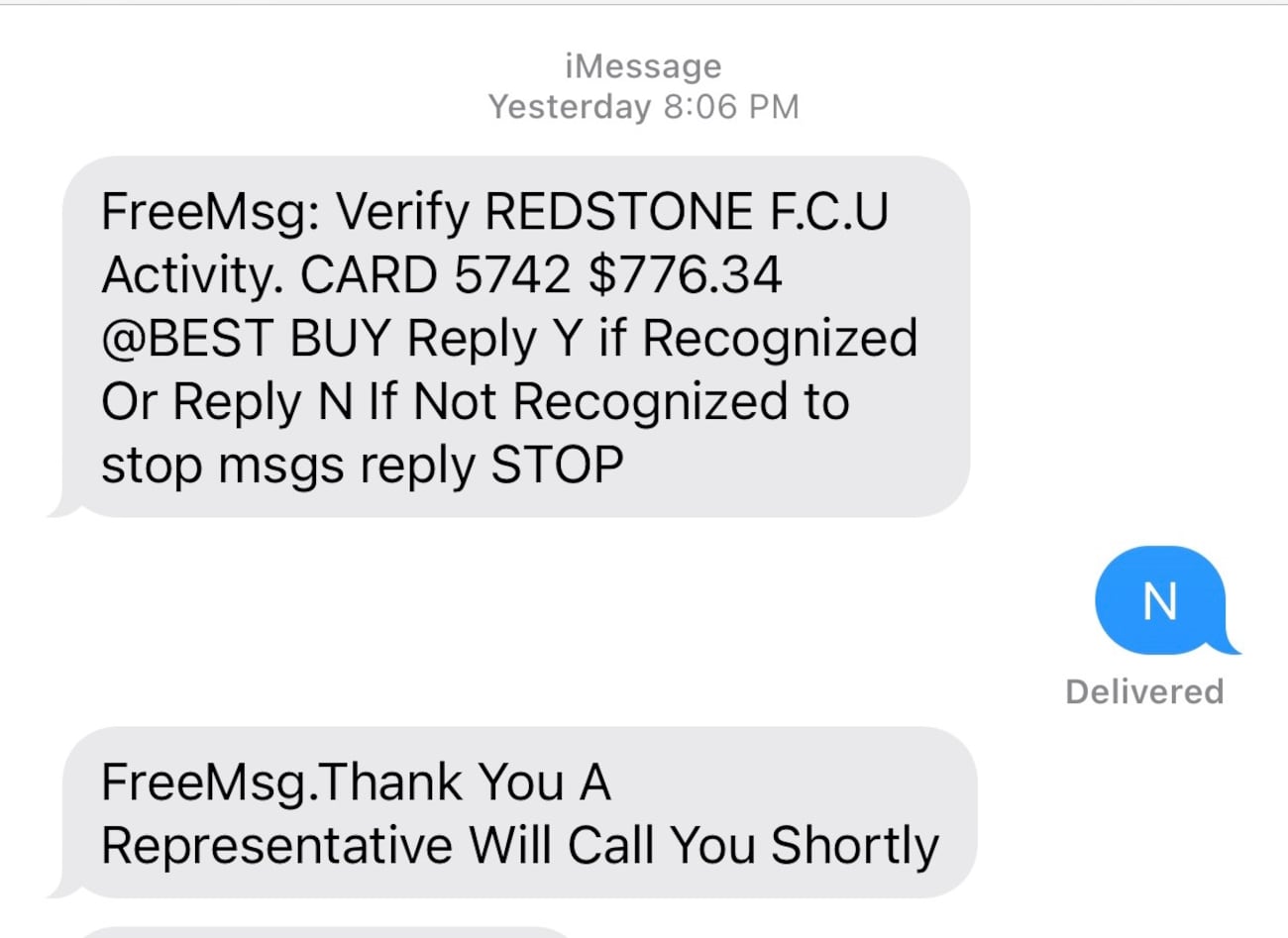Latest text message scam looks like it is from your bank