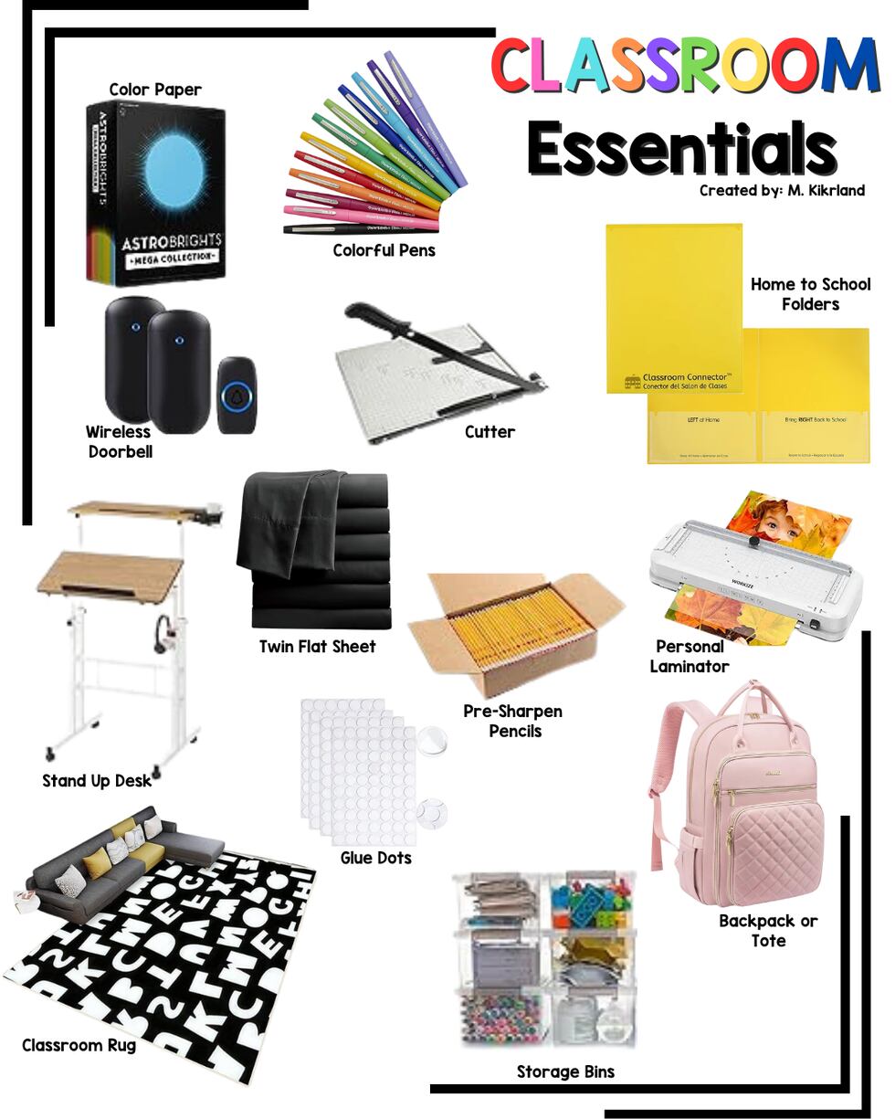 School Visual Essentials Back-to-school classroom essentials for teachers