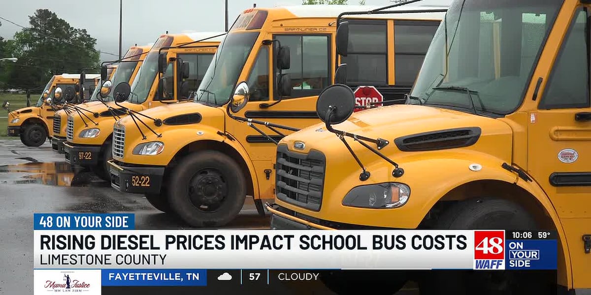 Limestone County school district absorbs diesel price shock