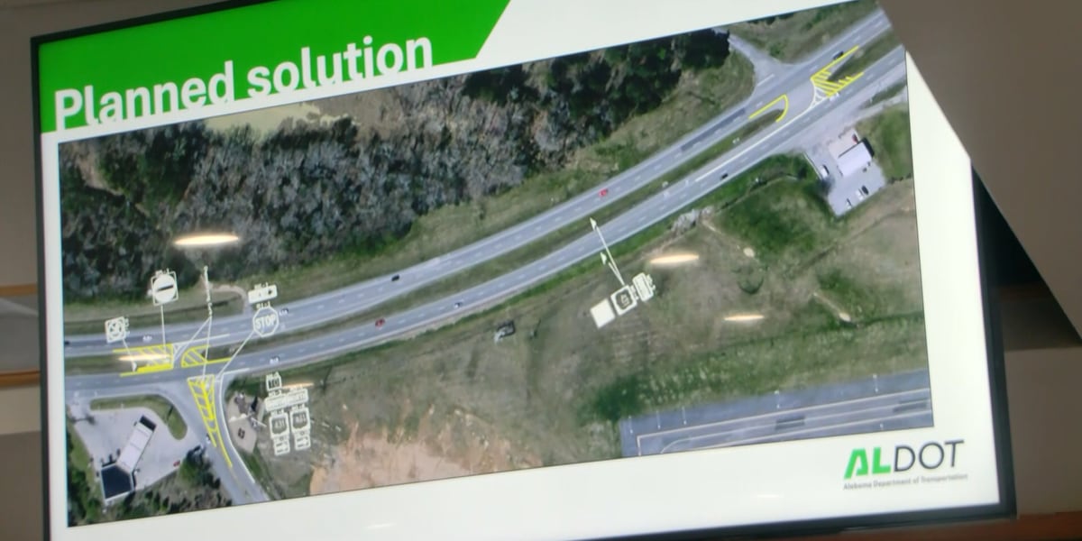 Aldot Sign ALDOT plans safety changes at deadly Guntersville intersection
