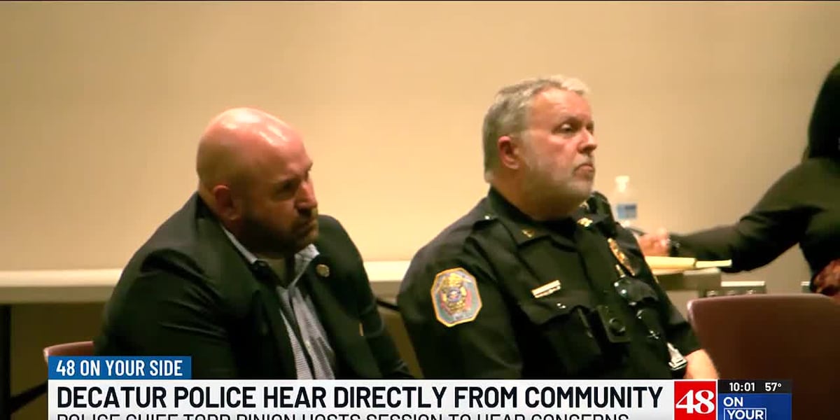 Decatur Police Department listening session is underway