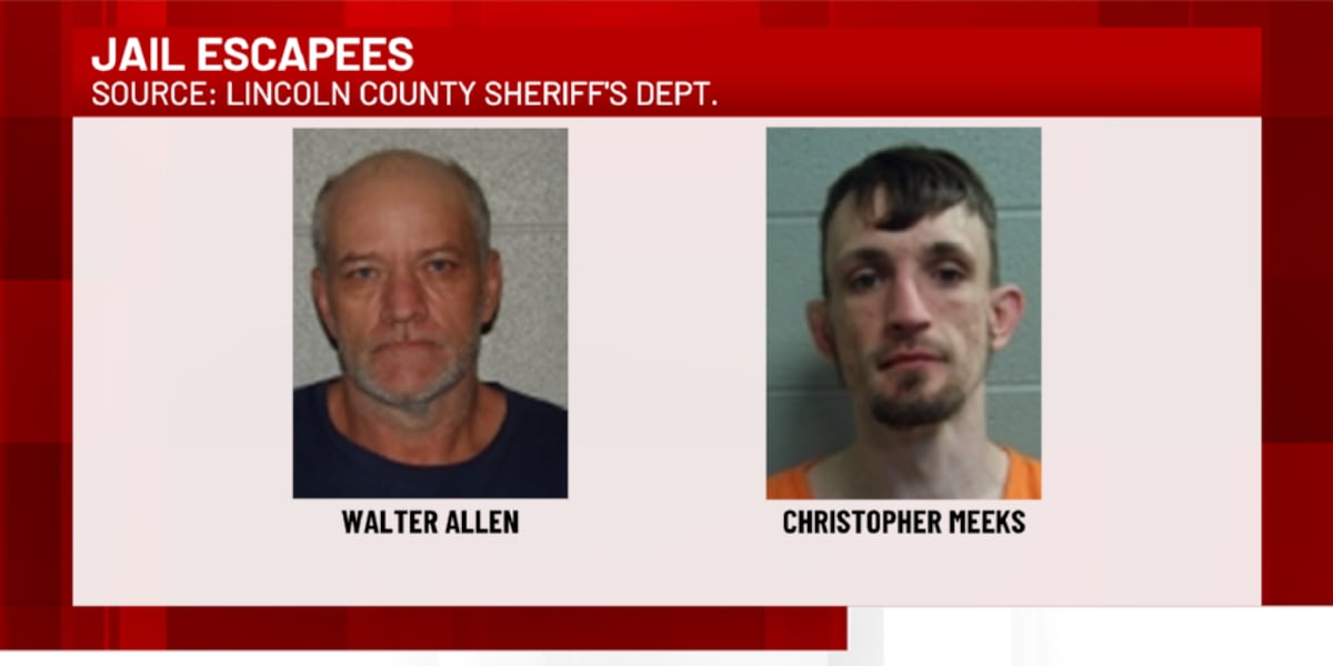 Inmates from Lincoln County Jail back in custody