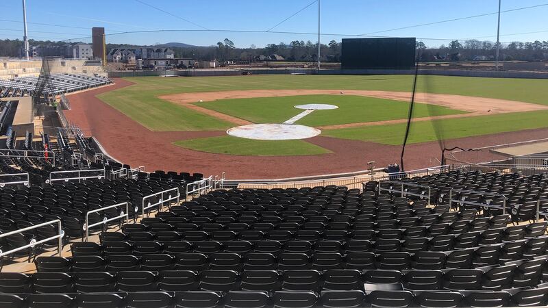 Progress on Toyota Field is moving along.