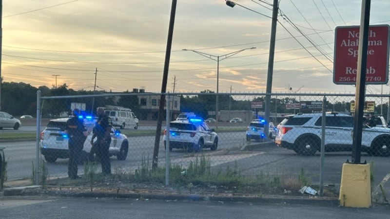 Officials temporarily shut down traffic on Memorial Parkway in Huntsville