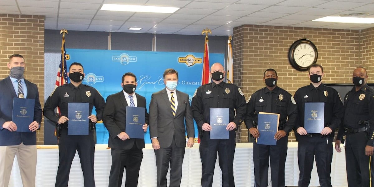 Decatur Police Department honors heroic officers