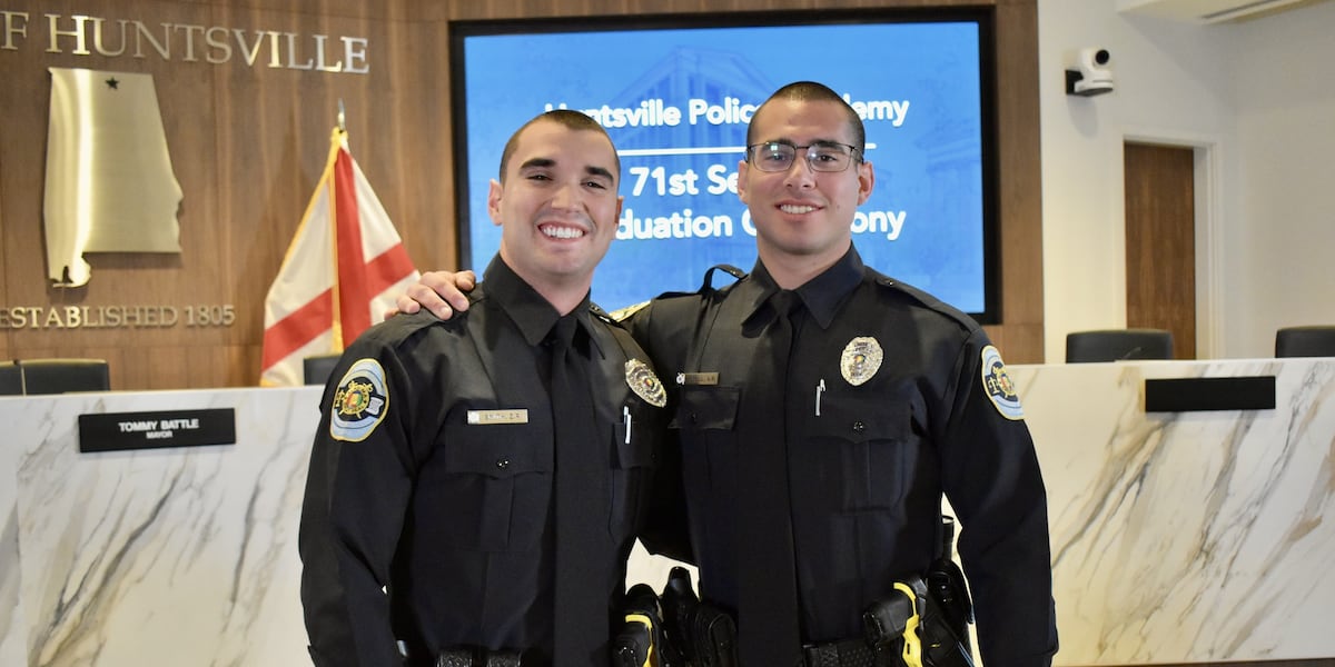 Officer Ricky Stephens Huntsville Police Department holds graduation ceremony