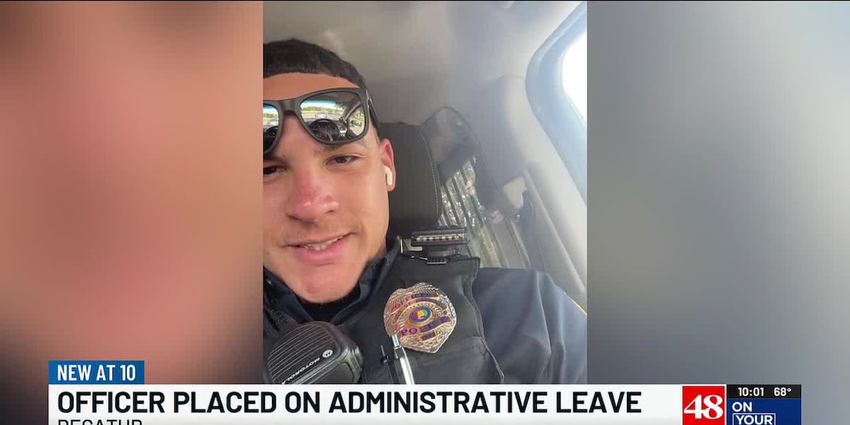 Decatur police officer placed on administrative leave