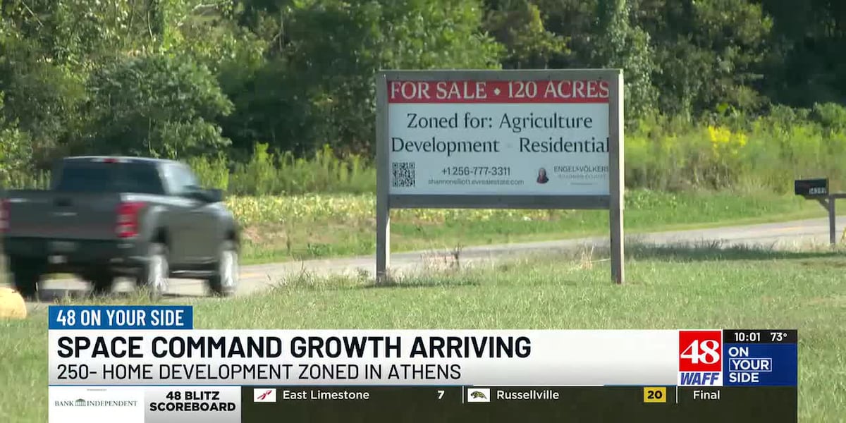 250-home subdivision zoned in Athens less than two weeks after Space Command announcement