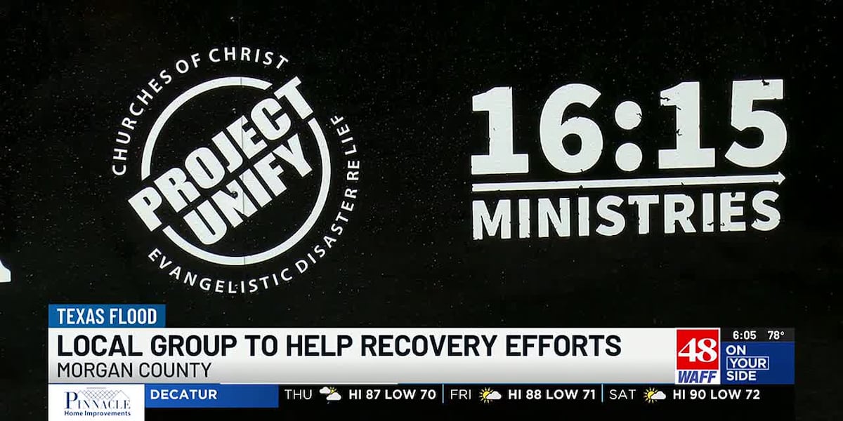 North Alabama group heading to Texas to help with flooding relief and recovery efforts
