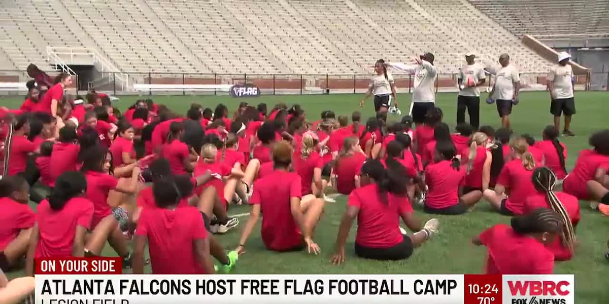 Atlanta Falcons hold free football camp at Legion Field