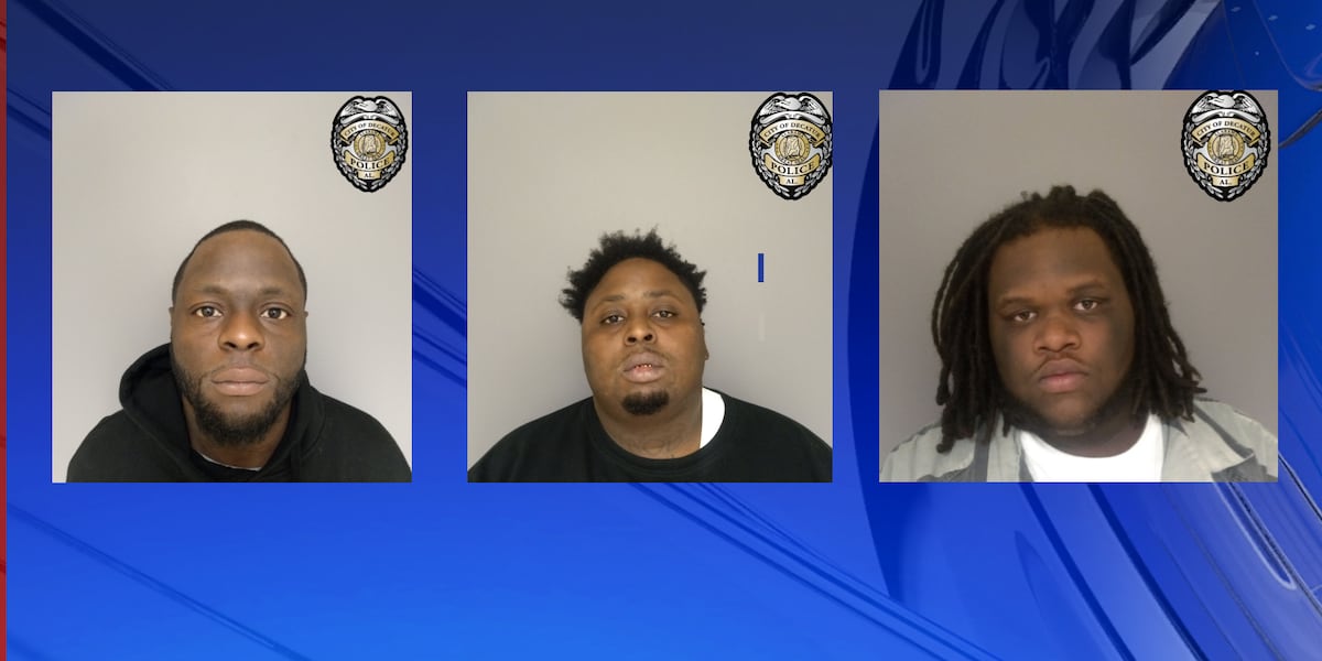 Decatur Police arrest three men in connection to November shooting
