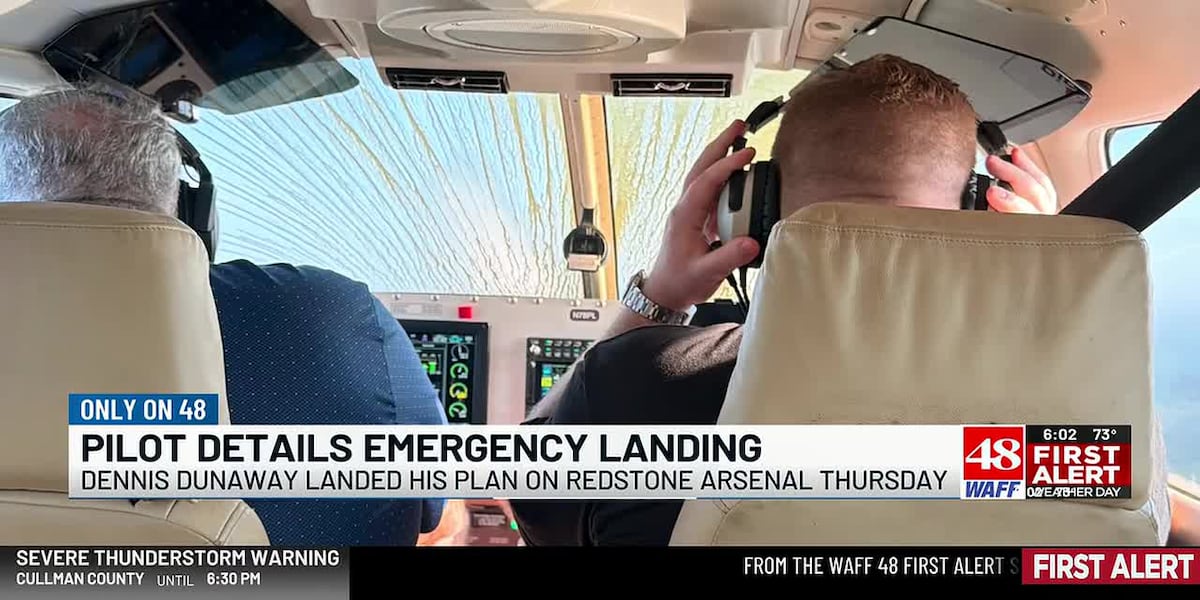ONLY ON 48: Pilot details his emergency landing on Redstone Arsenal