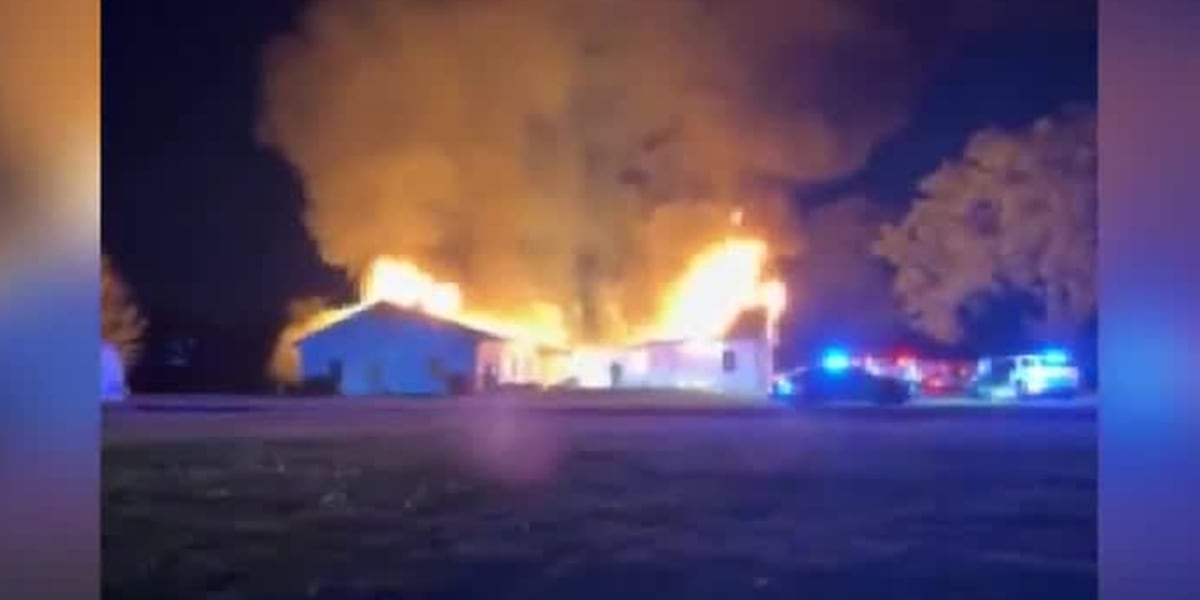 Fire engulfs Colbert County church