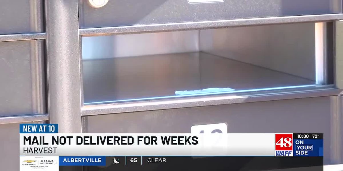 Harvest residents report weeks without mail delivery