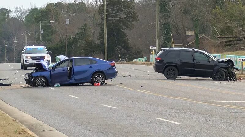 A man died and five others are injured after a car crash in Huntsville.
