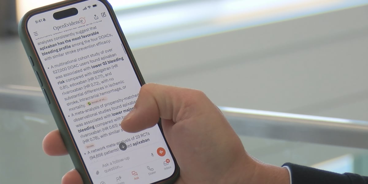 Doctors at Huntsville Hospital say they are using a ChatGPT style tool to quickly look up medical research - WAFF