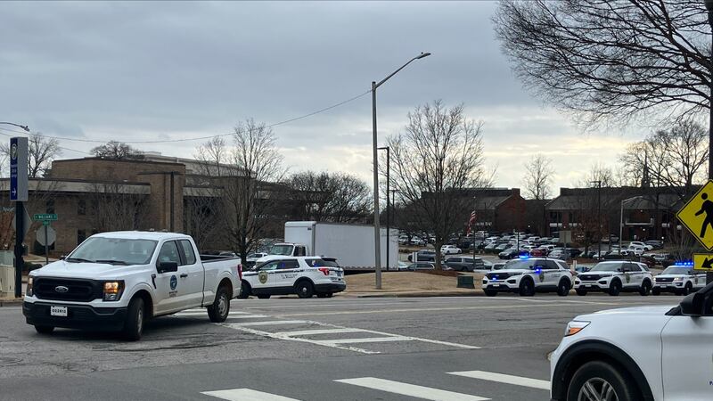 An investigation is underway after a bank robbery in downtown Huntsville on Thursday afternoon.