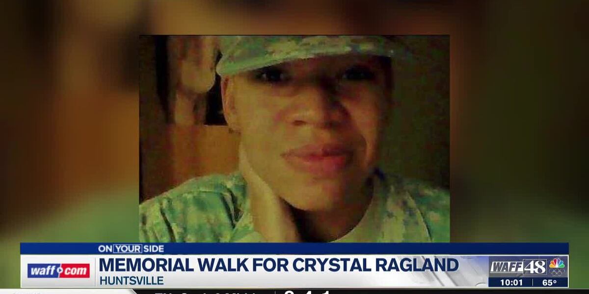 Memorial walk in remembrance of Army veteran Crystal Ragland