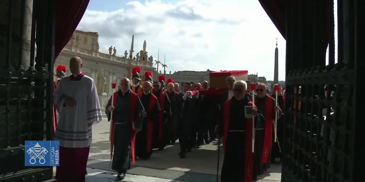 Pope Francis's coffin enters St. Peter's Basilica for public viewing