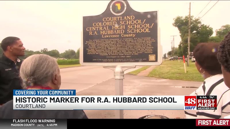 Leaders unveiled a historical marker in Lawrence County on Friday to commemorate the site of...