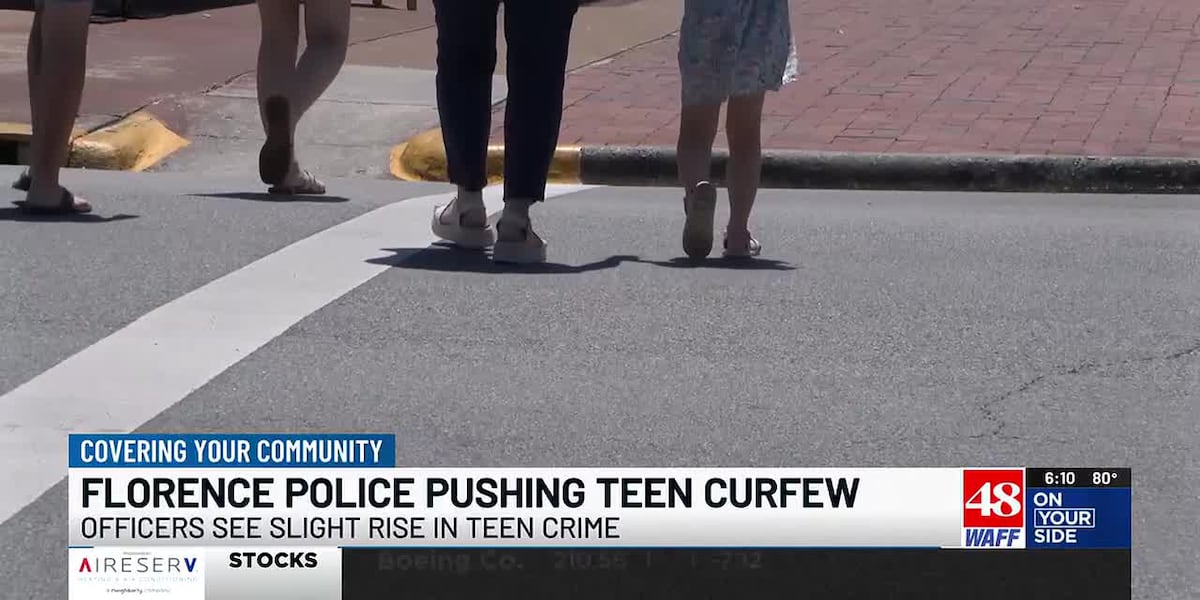 Florence Police stressing 10 p.m. curfew for anyone under 16 after spike in crime