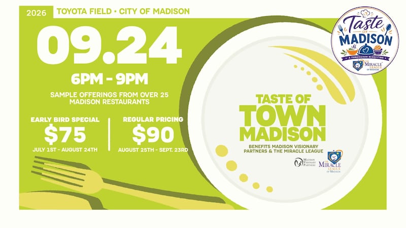 The Rocket City Trash Pandas will host the inaugural Taste of Town Madison at Toyota Field on...