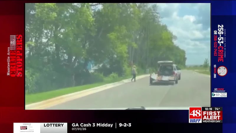 Police say the theft happened June 25 and was caught on video by someone driving...