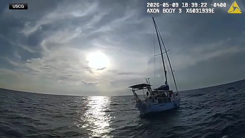 Newly released video from the U.S. Coast Guard shows the seizure of the boat belonging to...