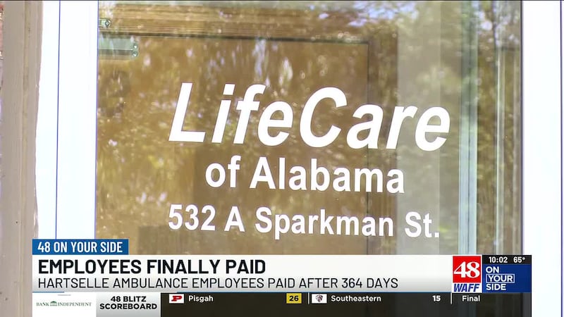 Former Hartselle ambulance employees finally paid a year after company shuts down